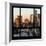 View from the Window - Hell's Kitchen at Sunset - Manhattan-Philippe Hugonnard-Framed Photographic Print