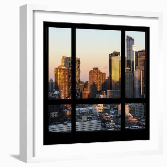 View from the Window - Hell's Kitchen at Sunset - Manhattan-Philippe Hugonnard-Framed Photographic Print