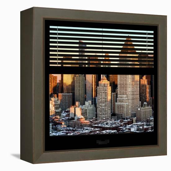 View from the Window - Hell's Kitchen at Sunset - Manhattan-Philippe Hugonnard-Framed Premier Image Canvas