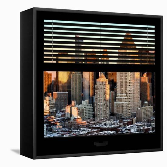 View from the Window - Hell's Kitchen at Sunset - Manhattan-Philippe Hugonnard-Framed Premier Image Canvas