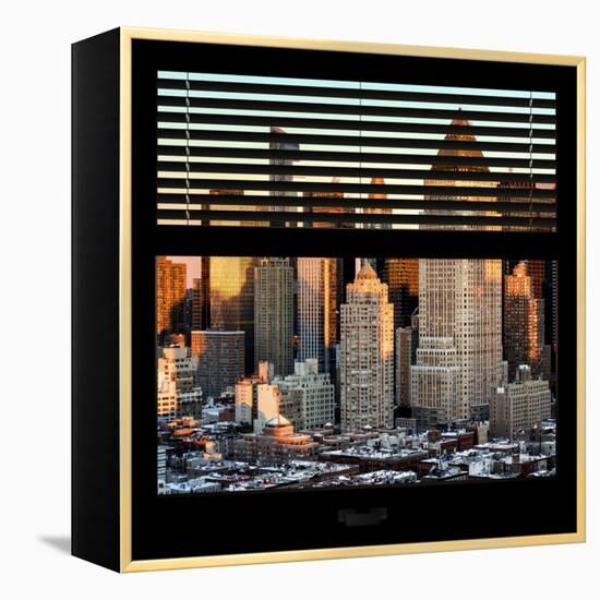 View from the Window - Hell's Kitchen at Sunset - Manhattan-Philippe Hugonnard-Framed Premier Image Canvas