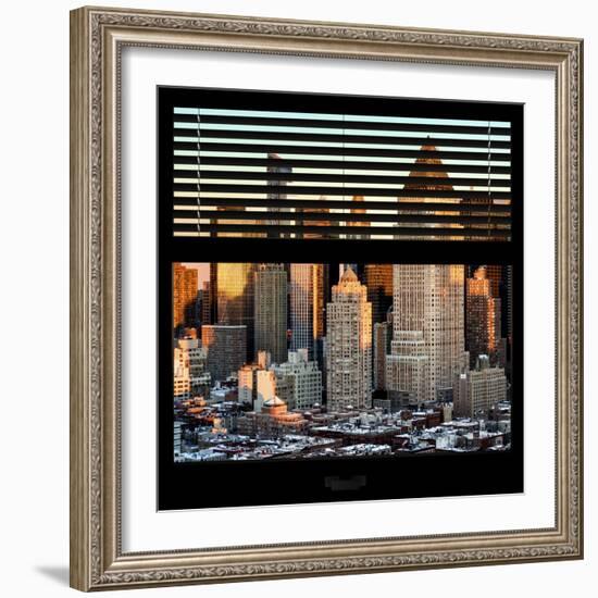 View from the Window - Hell's Kitchen at Sunset - Manhattan-Philippe Hugonnard-Framed Photographic Print