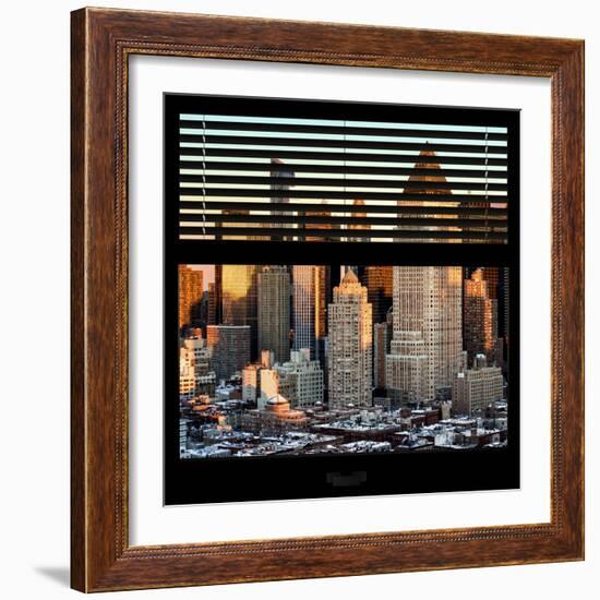 View from the Window - Hell's Kitchen at Sunset - Manhattan-Philippe Hugonnard-Framed Photographic Print