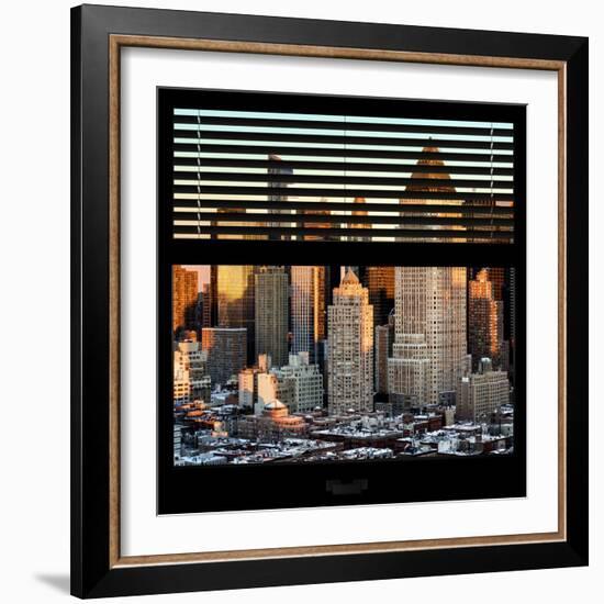 View from the Window - Hell's Kitchen at Sunset - Manhattan-Philippe Hugonnard-Framed Photographic Print