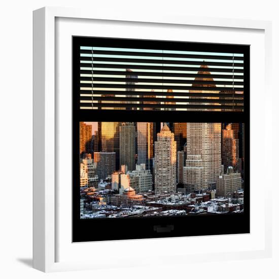 View from the Window - Hell's Kitchen at Sunset - Manhattan-Philippe Hugonnard-Framed Photographic Print