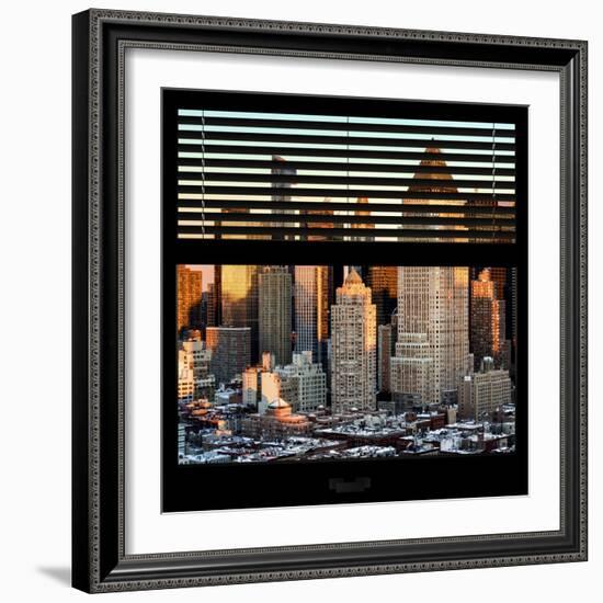 View from the Window - Hell's Kitchen at Sunset - Manhattan-Philippe Hugonnard-Framed Photographic Print