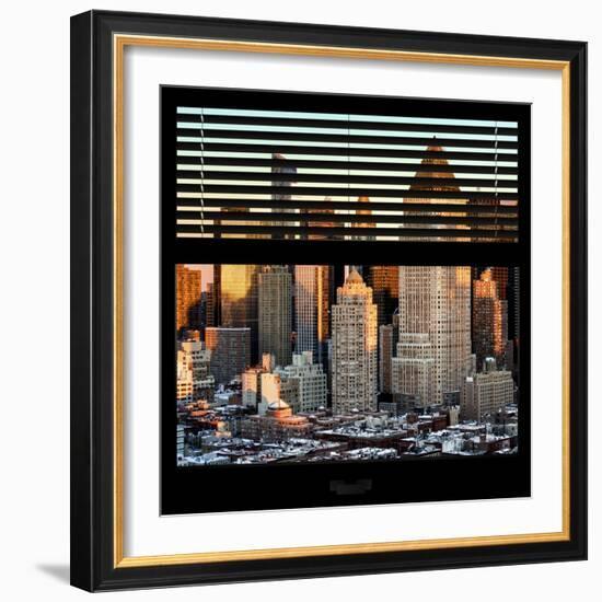 View from the Window - Hell's Kitchen at Sunset - Manhattan-Philippe Hugonnard-Framed Photographic Print