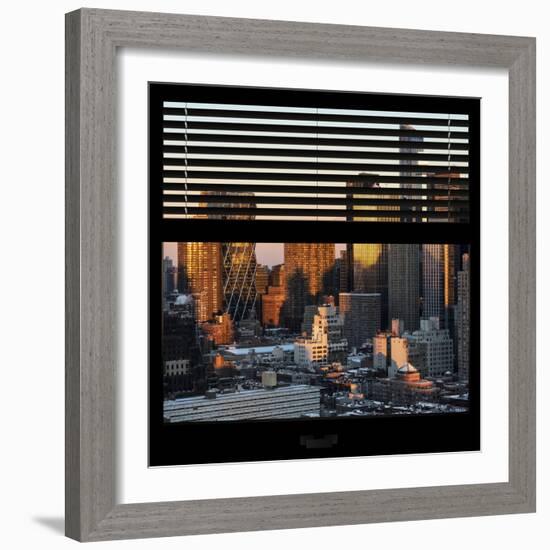 View from the Window - Hell's Kitchen at Sunset - Manhattan-Philippe Hugonnard-Framed Photographic Print