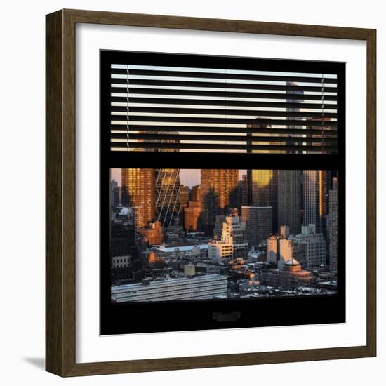 View from the Window - Hell's Kitchen at Sunset - Manhattan-Philippe Hugonnard-Framed Photographic Print