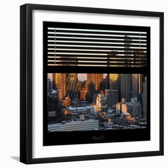 View from the Window - Hell's Kitchen at Sunset - Manhattan-Philippe Hugonnard-Framed Photographic Print