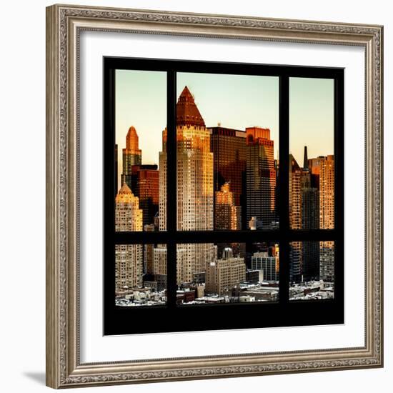 View from the Window - Hell's Kitchen at Sunset - Manhattan-Philippe Hugonnard-Framed Photographic Print