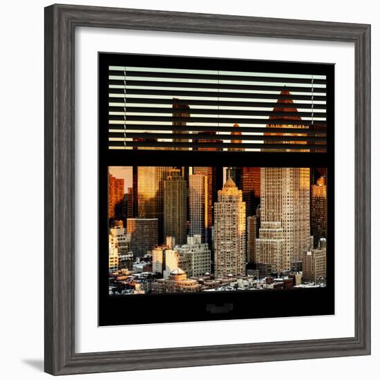 View from the Window - Hell's Kitchen at Sunset - Manhattan-Philippe Hugonnard-Framed Photographic Print