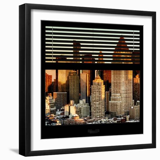 View from the Window - Hell's Kitchen at Sunset - Manhattan-Philippe Hugonnard-Framed Photographic Print