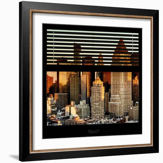 View from the Window - Hell's Kitchen at Sunset - Manhattan-Philippe Hugonnard-Framed Photographic Print