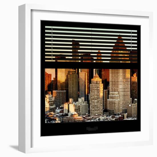 View from the Window - Hell's Kitchen at Sunset - Manhattan-Philippe Hugonnard-Framed Photographic Print