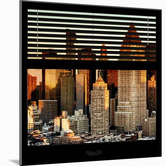 View from the Window - Hell's Kitchen at Sunset - Manhattan-Philippe Hugonnard-Mounted Photographic Print