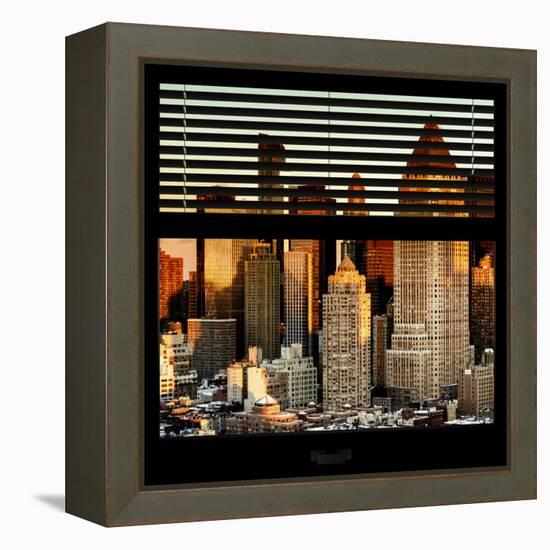 View from the Window - Hell's Kitchen at Sunset - Manhattan-Philippe Hugonnard-Framed Premier Image Canvas