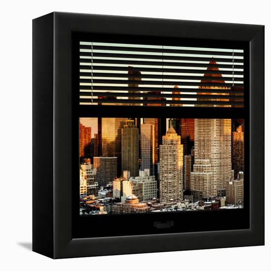 View from the Window - Hell's Kitchen at Sunset - Manhattan-Philippe Hugonnard-Framed Premier Image Canvas