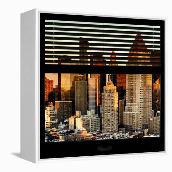 View from the Window - Hell's Kitchen at Sunset - Manhattan-Philippe Hugonnard-Framed Premier Image Canvas