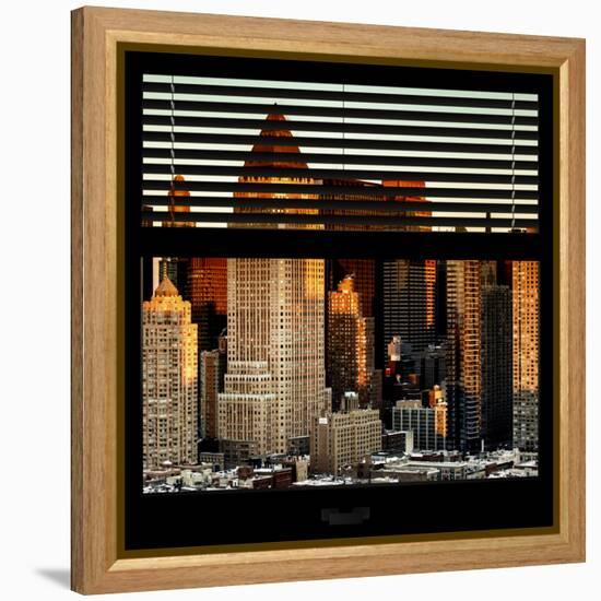 View from the Window - Hell's Kitchen at Sunset - Manhattan-Philippe Hugonnard-Framed Premier Image Canvas