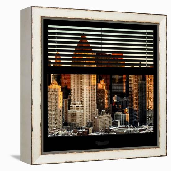 View from the Window - Hell's Kitchen at Sunset - Manhattan-Philippe Hugonnard-Framed Premier Image Canvas