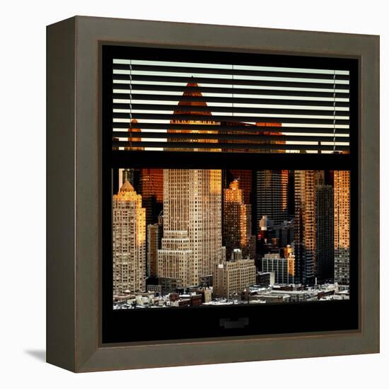 View from the Window - Hell's Kitchen at Sunset - Manhattan-Philippe Hugonnard-Framed Premier Image Canvas