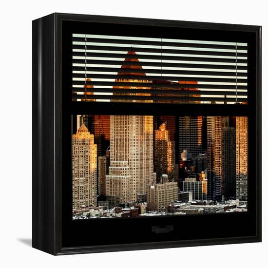 View from the Window - Hell's Kitchen at Sunset - Manhattan-Philippe Hugonnard-Framed Premier Image Canvas