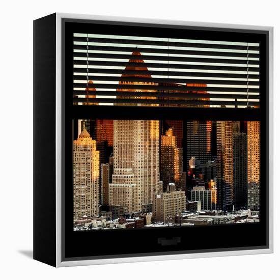 View from the Window - Hell's Kitchen at Sunset - Manhattan-Philippe Hugonnard-Framed Premier Image Canvas