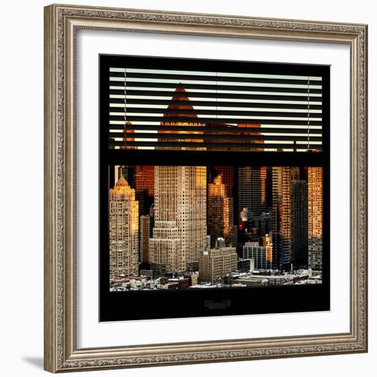 View from the Window - Hell's Kitchen at Sunset - Manhattan-Philippe Hugonnard-Framed Photographic Print