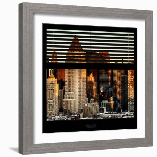 View from the Window - Hell's Kitchen at Sunset - Manhattan-Philippe Hugonnard-Framed Photographic Print