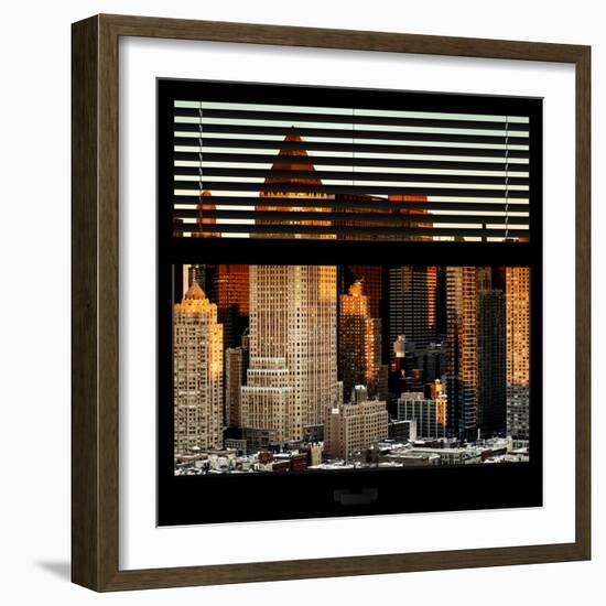 View from the Window - Hell's Kitchen at Sunset - Manhattan-Philippe Hugonnard-Framed Photographic Print