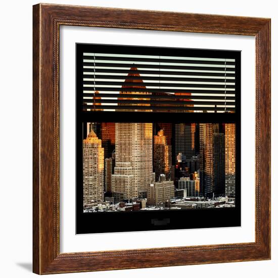 View from the Window - Hell's Kitchen at Sunset - Manhattan-Philippe Hugonnard-Framed Photographic Print