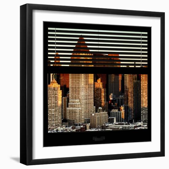 View from the Window - Hell's Kitchen at Sunset - Manhattan-Philippe Hugonnard-Framed Photographic Print