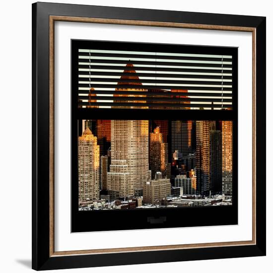 View from the Window - Hell's Kitchen at Sunset - Manhattan-Philippe Hugonnard-Framed Photographic Print