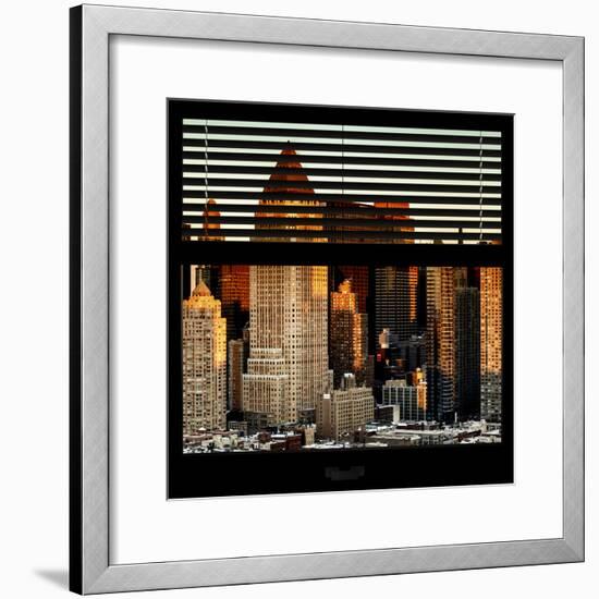 View from the Window - Hell's Kitchen at Sunset - Manhattan-Philippe Hugonnard-Framed Photographic Print