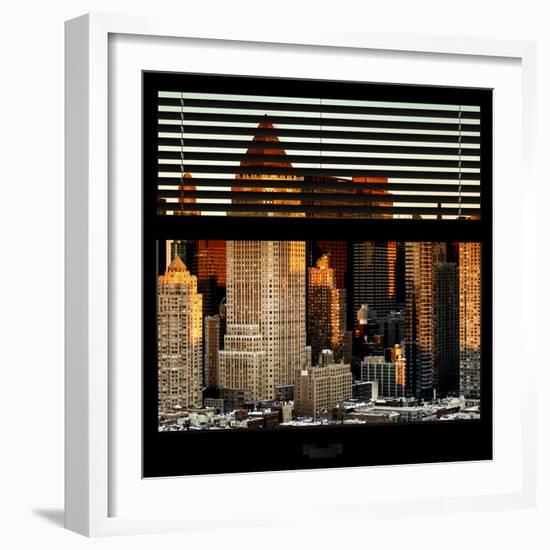 View from the Window - Hell's Kitchen at Sunset - Manhattan-Philippe Hugonnard-Framed Photographic Print