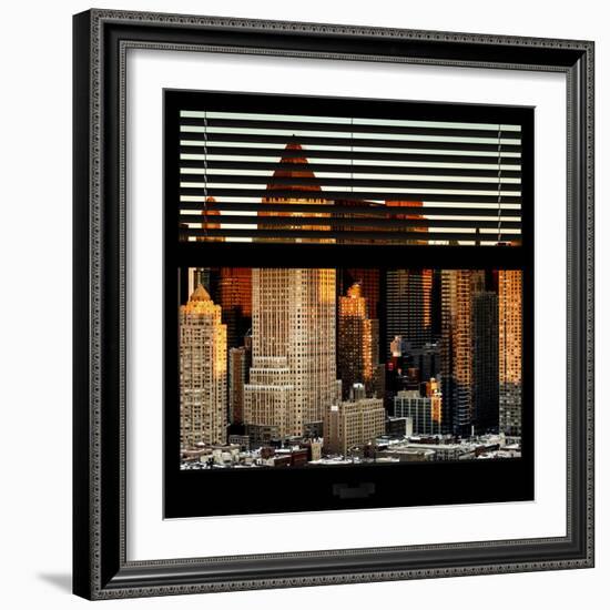 View from the Window - Hell's Kitchen at Sunset - Manhattan-Philippe Hugonnard-Framed Photographic Print