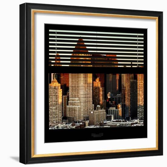 View from the Window - Hell's Kitchen at Sunset - Manhattan-Philippe Hugonnard-Framed Photographic Print