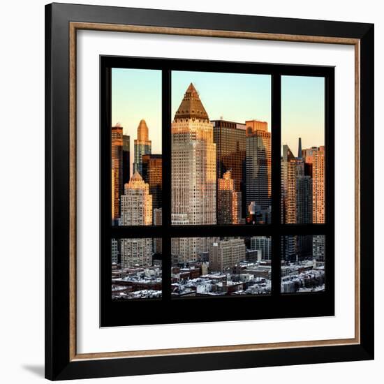 View from the Window - Hell's Kitchen at Sunset - Manhattan-Philippe Hugonnard-Framed Photographic Print