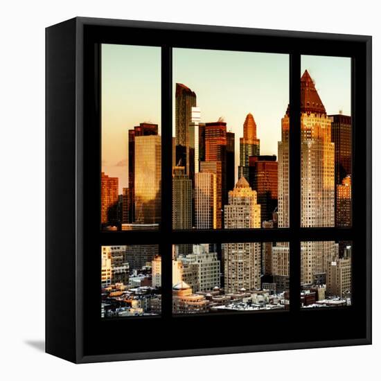 View from the Window - Hell's Kitchen at Sunset - Manhattan-Philippe Hugonnard-Framed Premier Image Canvas