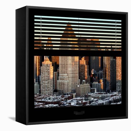 View from the Window - Hell's Kitchen at Sunset - Manhattan-Philippe Hugonnard-Framed Premier Image Canvas