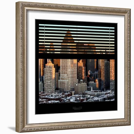 View from the Window - Hell's Kitchen at Sunset - Manhattan-Philippe Hugonnard-Framed Photographic Print