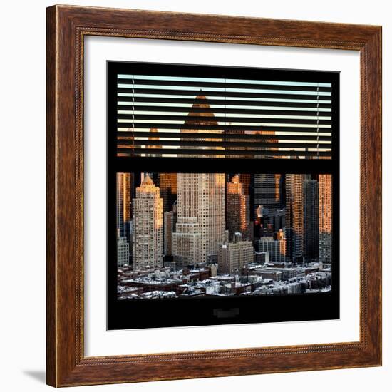 View from the Window - Hell's Kitchen at Sunset - Manhattan-Philippe Hugonnard-Framed Photographic Print