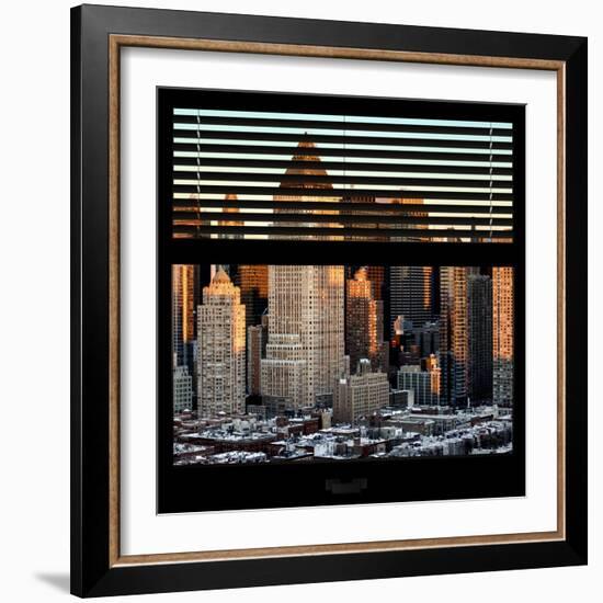 View from the Window - Hell's Kitchen at Sunset - Manhattan-Philippe Hugonnard-Framed Photographic Print