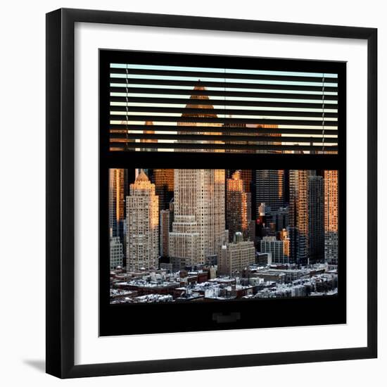 View from the Window - Hell's Kitchen at Sunset - Manhattan-Philippe Hugonnard-Framed Photographic Print