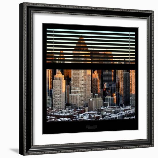 View from the Window - Hell's Kitchen at Sunset - Manhattan-Philippe Hugonnard-Framed Photographic Print