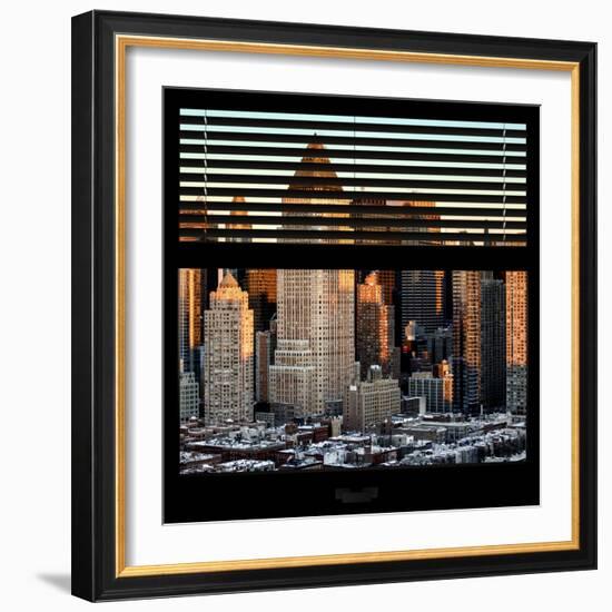 View from the Window - Hell's Kitchen at Sunset - Manhattan-Philippe Hugonnard-Framed Photographic Print