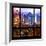 View from the Window - Hell's Kitchen Night - Manhattan-Philippe Hugonnard-Framed Photographic Print