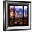 View from the Window - Hell's Kitchen Night - Manhattan-Philippe Hugonnard-Framed Photographic Print