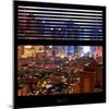 View from the Window - Hell's Kitchen Night - Manhattan-Philippe Hugonnard-Mounted Photographic Print